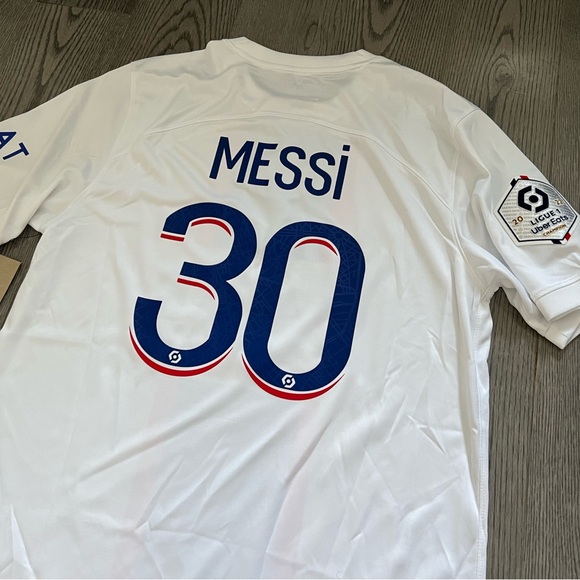 Paris Saint Germain PSG Third Jersey 2022/23 MESSI #30 BNWT - Picture 2 of 8